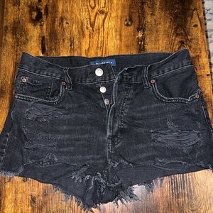 Aeropostale black denim shorts
